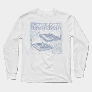 Franz Ferdinand Technical Drawing Long Sleeve T-Shirt